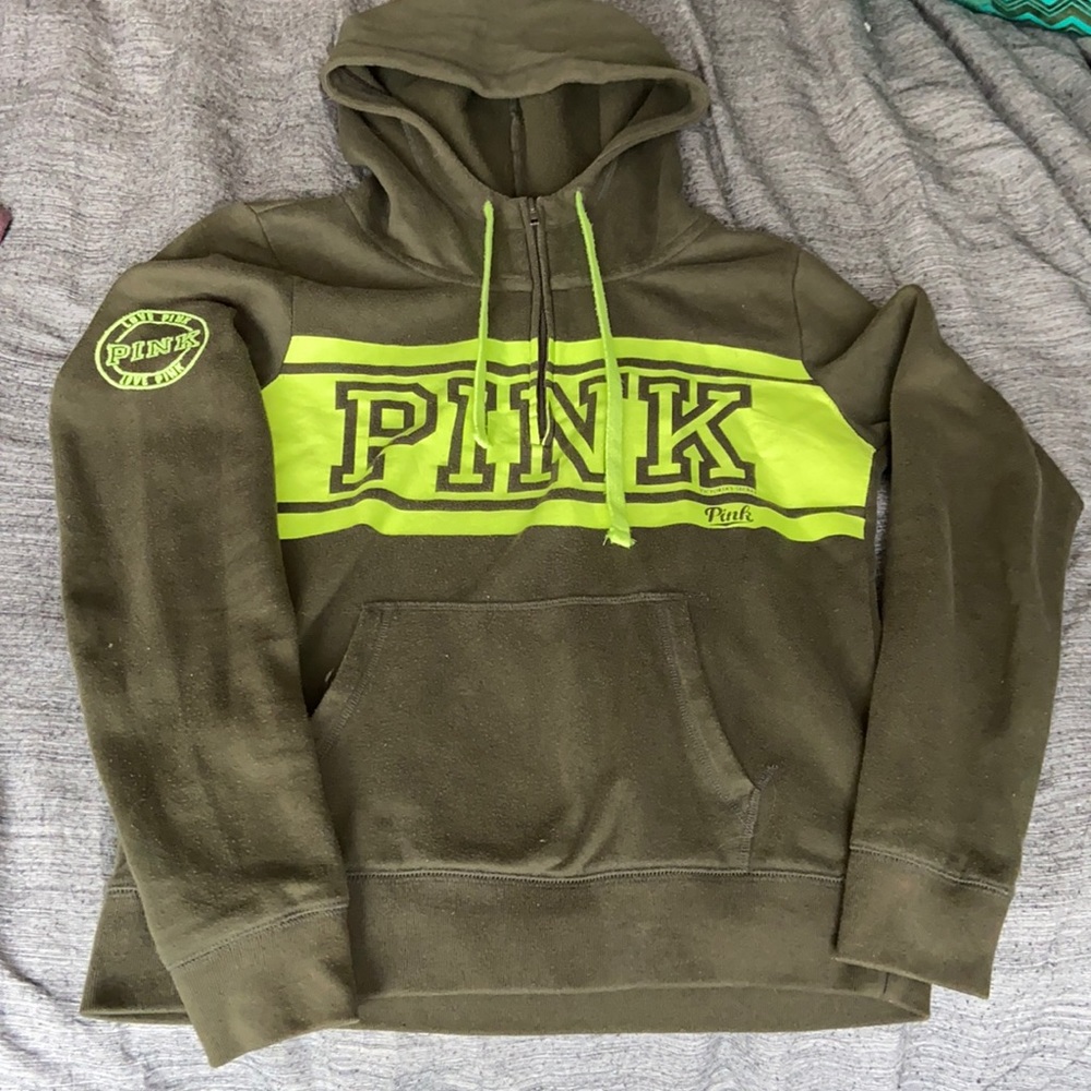 PINK Quarter-zip Hoodie